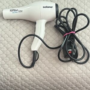 Solano Turbo Lite Hair Dryer - White